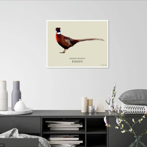 Vildtplakat af fasan