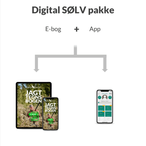 Digital SØLV pakke: E-bog + app (jagttegnkurser.dk)