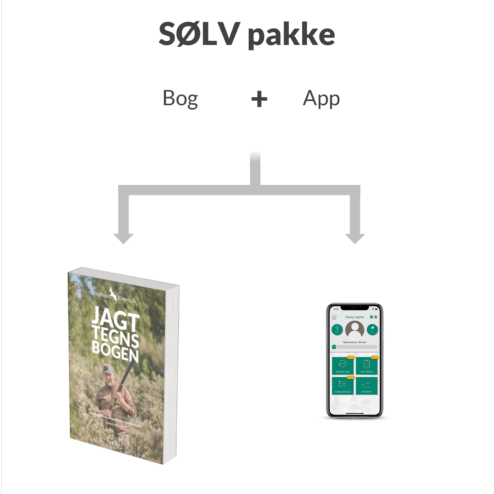 SØLV pakke: Bog + app (jagttegnkurser.dk)